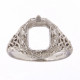 10 x 8 Victorian Style Semi Mount Ring - 14kt White Gold 10 x 8 Victorian Style Semi Mount Ring - 14kt White Gold