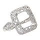 10 x 8 Victorian Style Semi Mount Ring - 14kt White Gold 10 x 8 Victorian Style Semi Mount Ring - 14kt White Gold